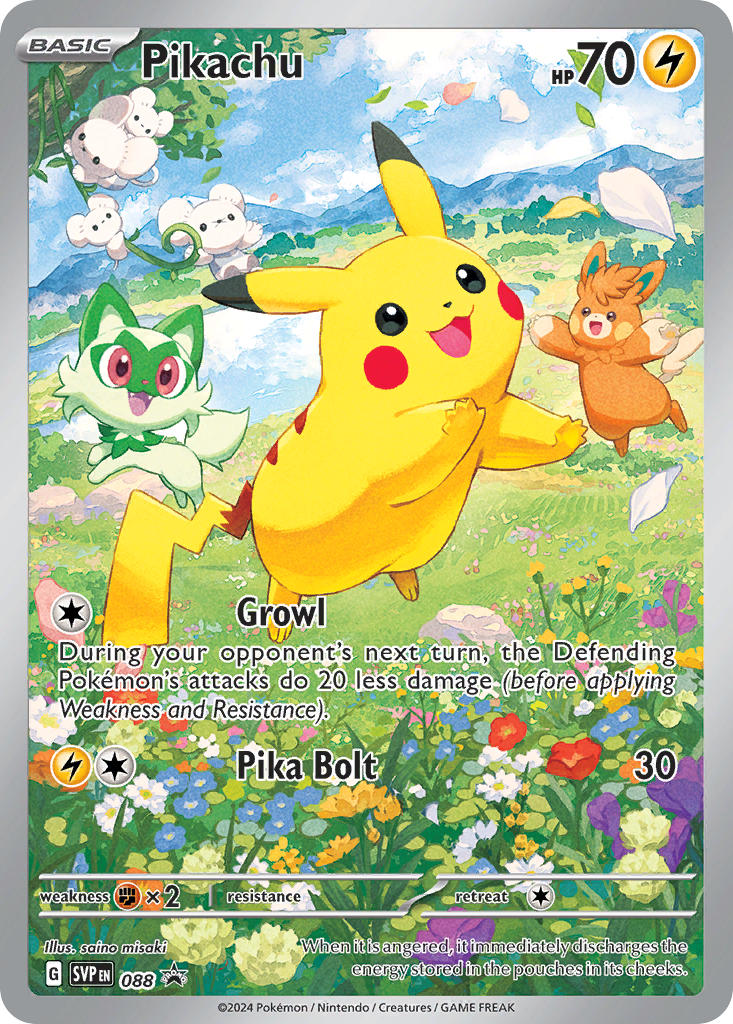 Promo Pikachu Pokémon card
