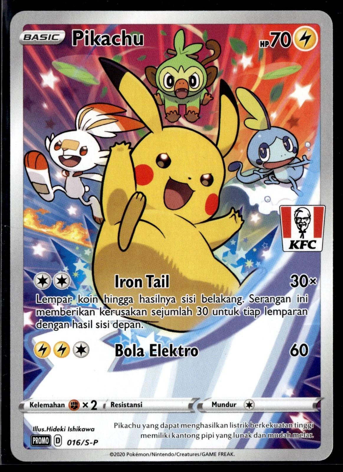 Promo Pikachu [Kfc] Pokémon card