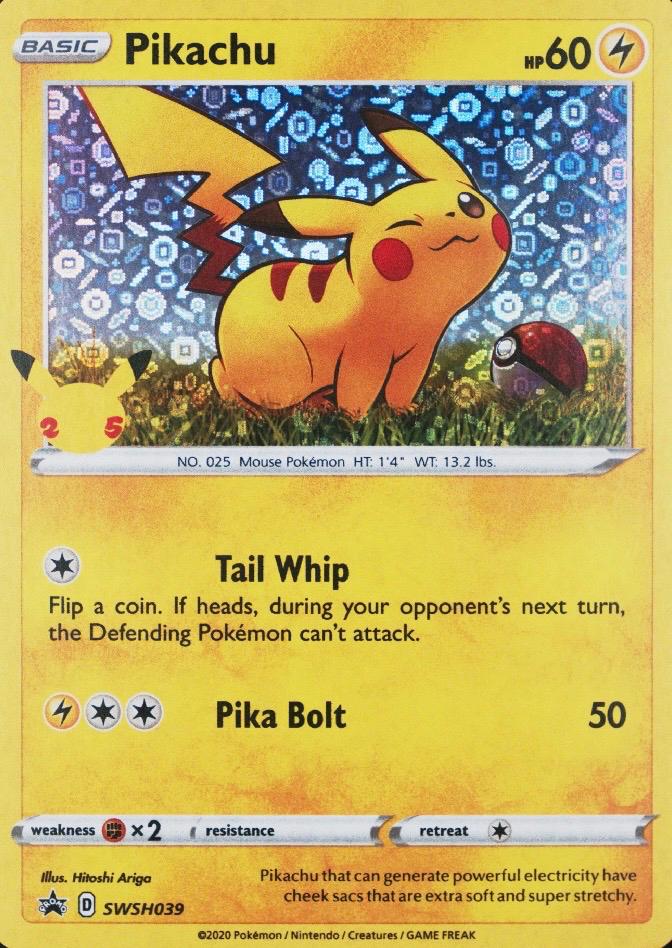 Promo Pikachu Pokémon card