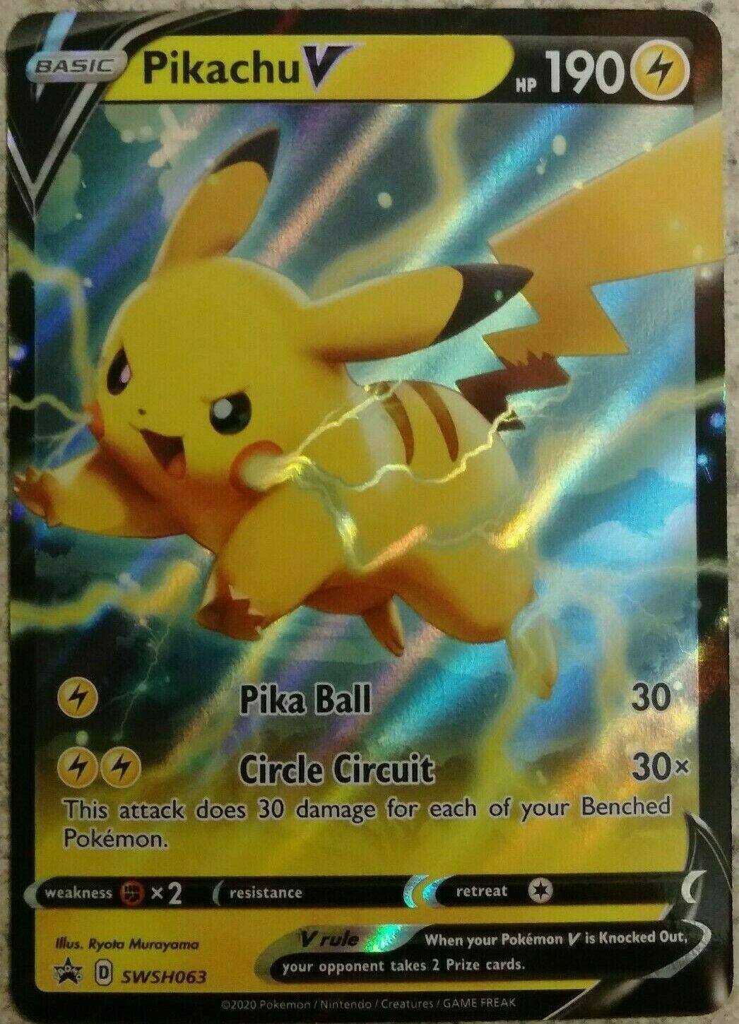 Promo Pikachu V Pokémon card