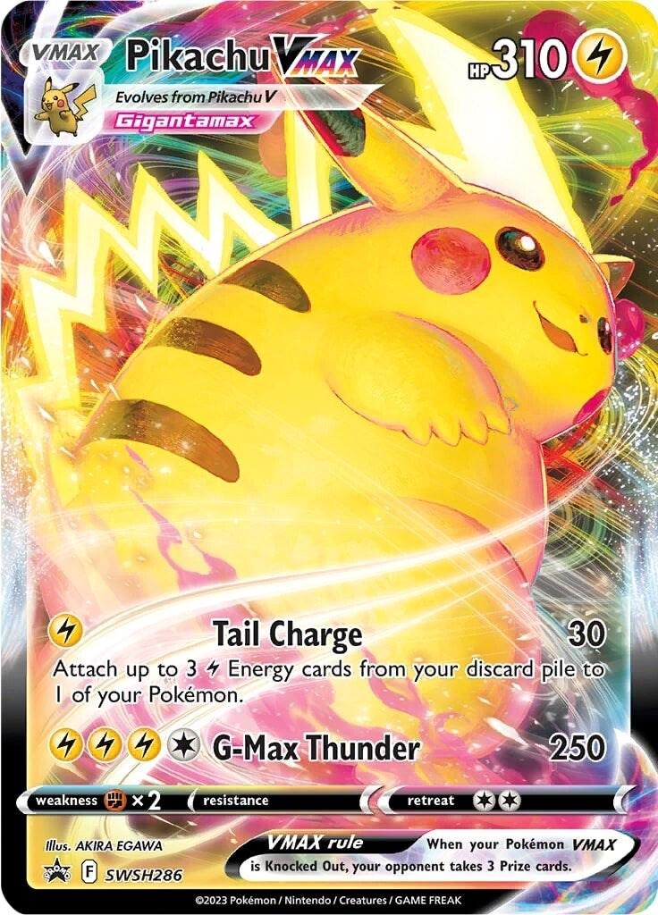 Promo Pikachu VMax Pokémon card