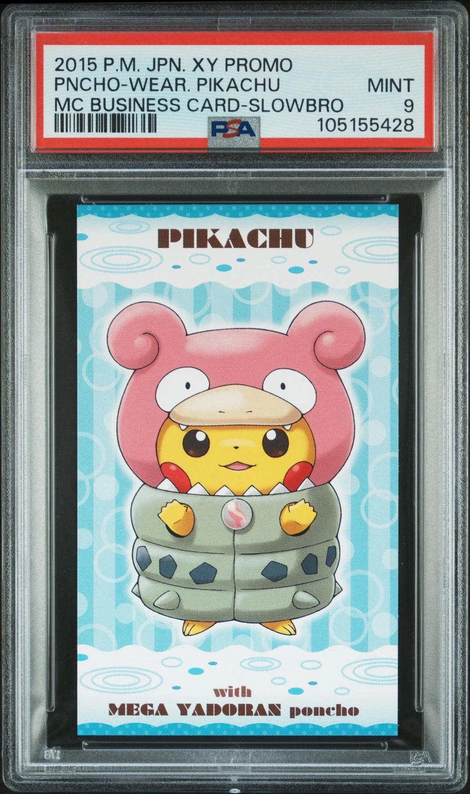Promo Poncho-Wearing Pikachu Slowbro Pokémon card