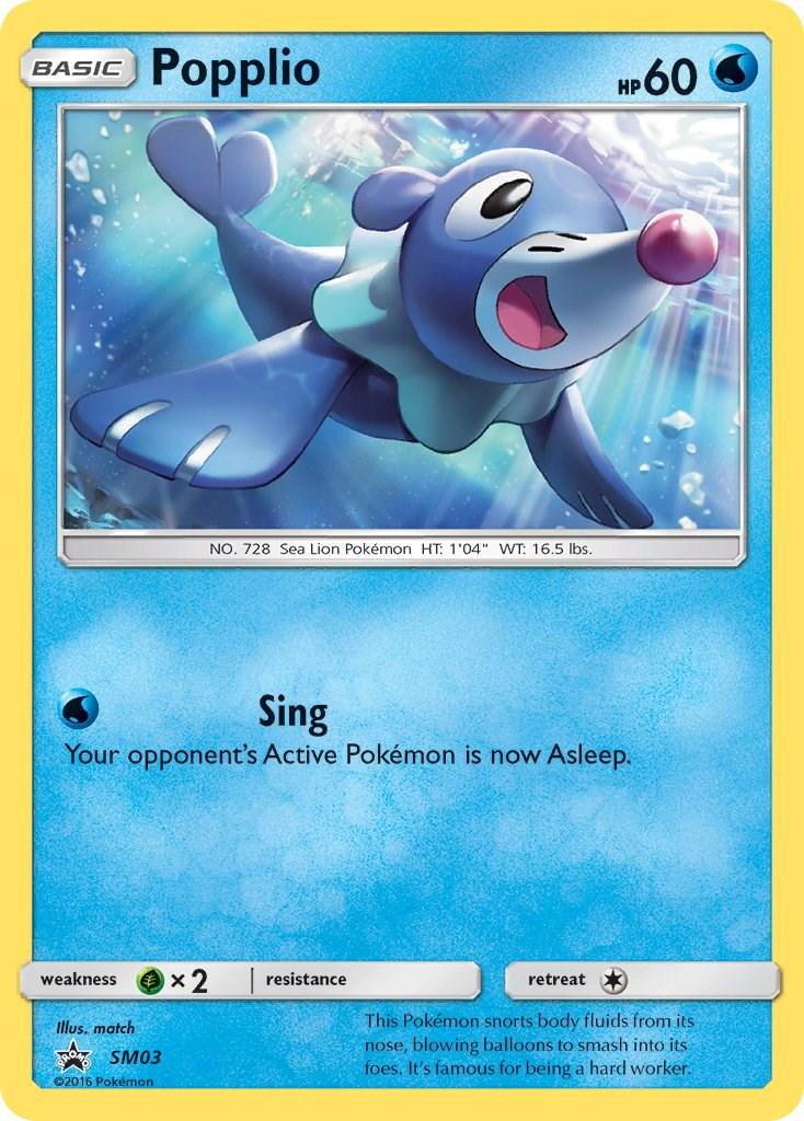 Promo Popplio Pokémon card