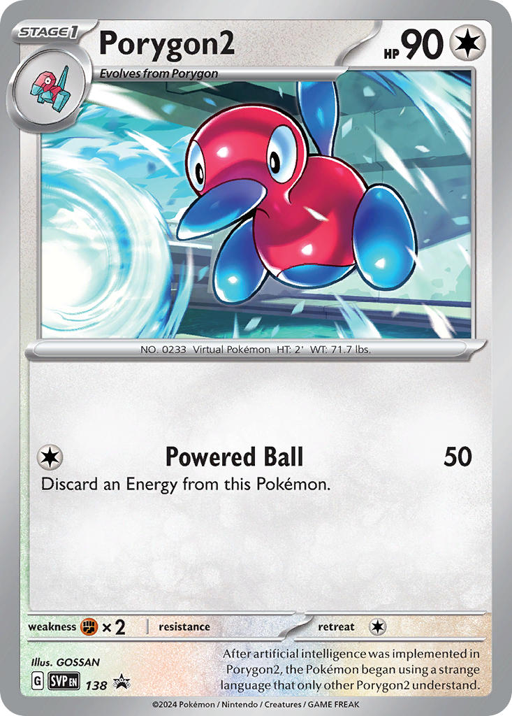 Promo Porygon2 Pokémon card