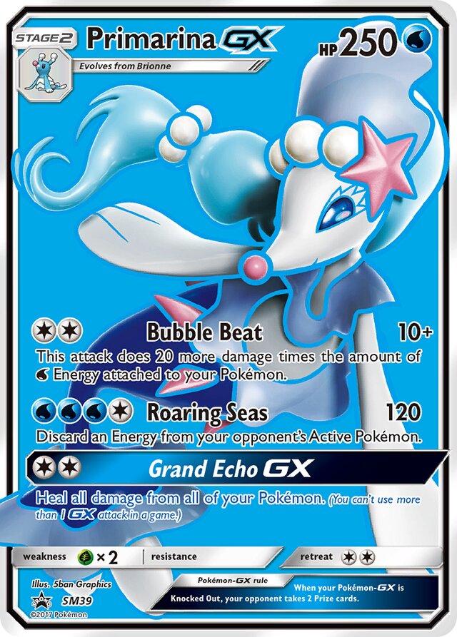 Promo Primarina GX Pokémon card