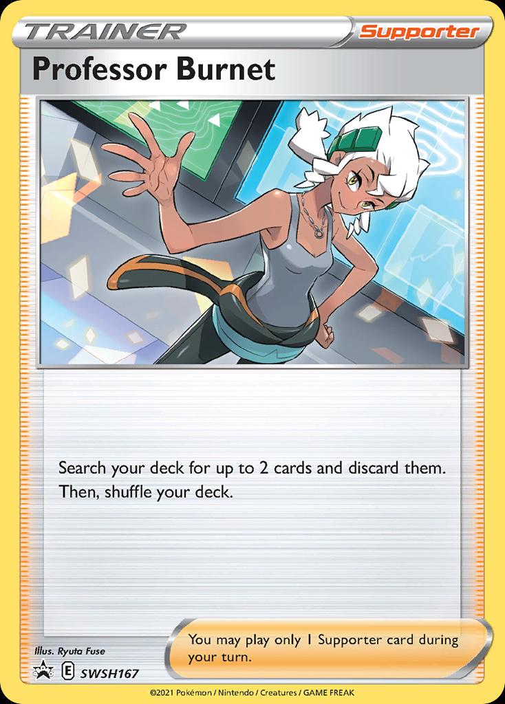 Promo Professor Burnet Pokémon card