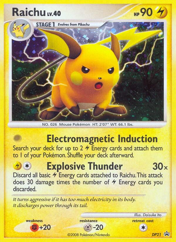 Promo Raichu Pokémon card