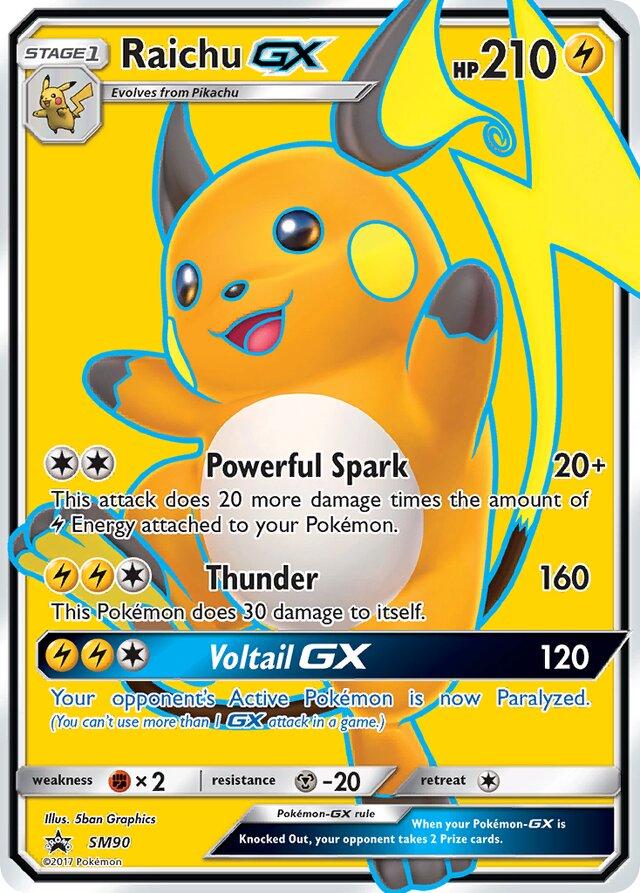 Promo Raichu GX Pokémon card