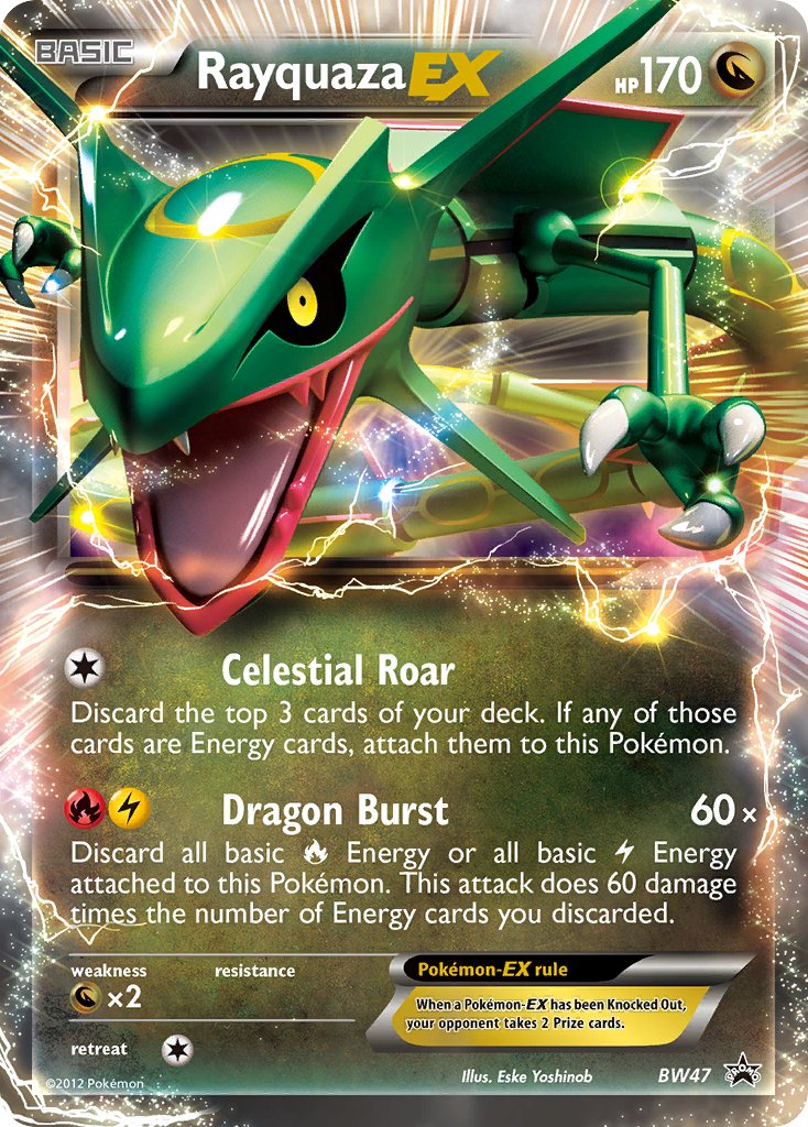 Promo Rayquaza EX Pokémon card