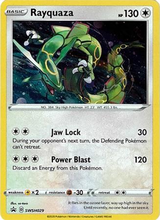 Promo Rayquaza Pokémon card