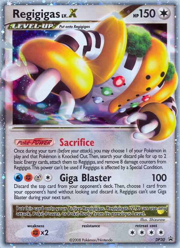 Promo Regigigas LV.X Pokémon card