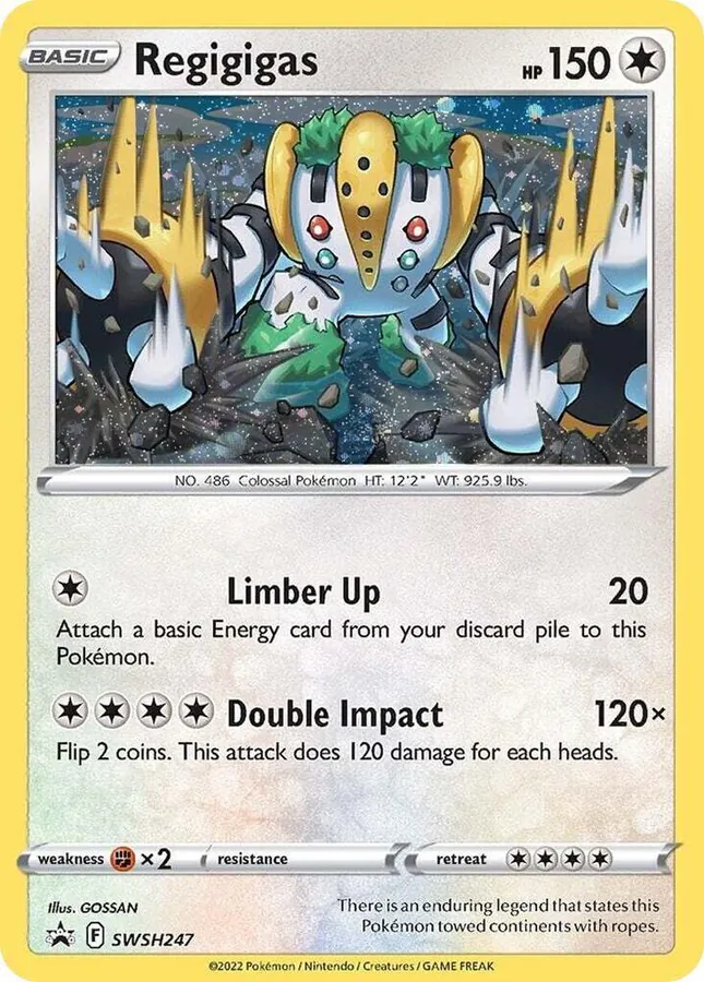 SWSH Black Star Promos Regigigas Pokémon card
