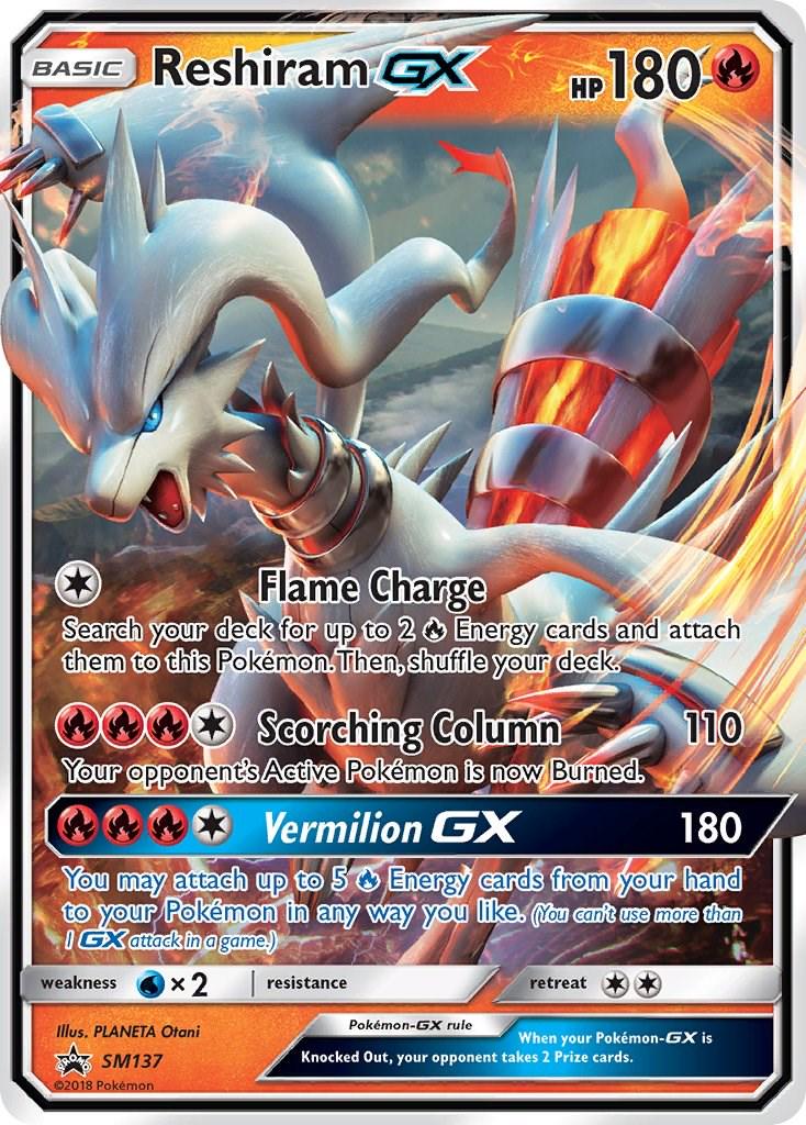 Promo Reshiram GX Pokémon card