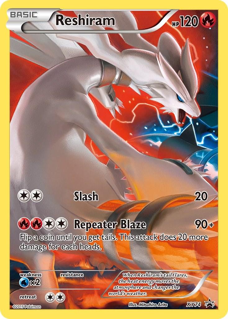 Promo Reshiram Pokémon card
