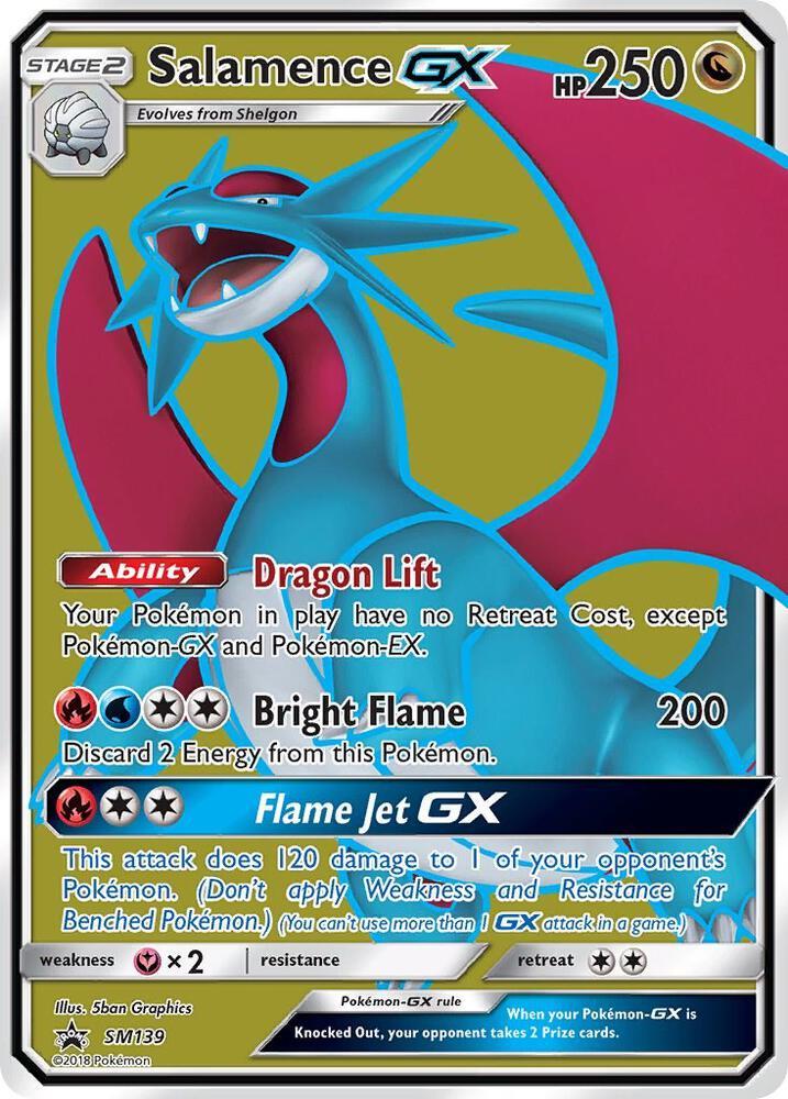 Promo Salamence GX Pokémon card