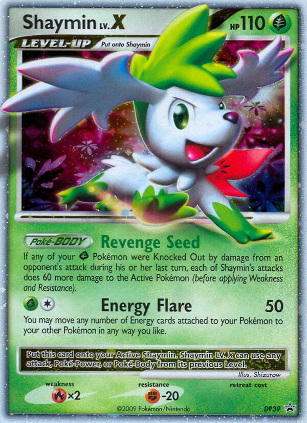 Promo Shaymin LV.X Pokémon card