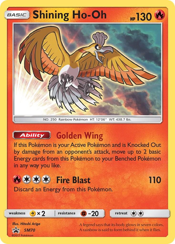 Promo Shining Ho-Oh Pokémon card