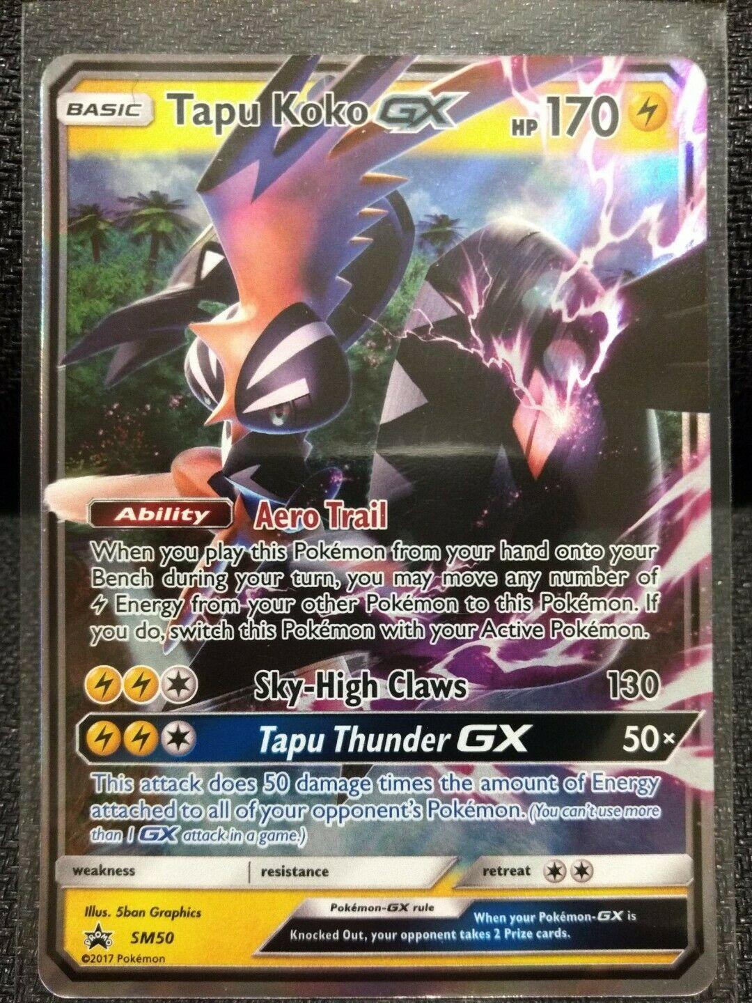 Promo Shiny Tapu Koko GX Pokémon card