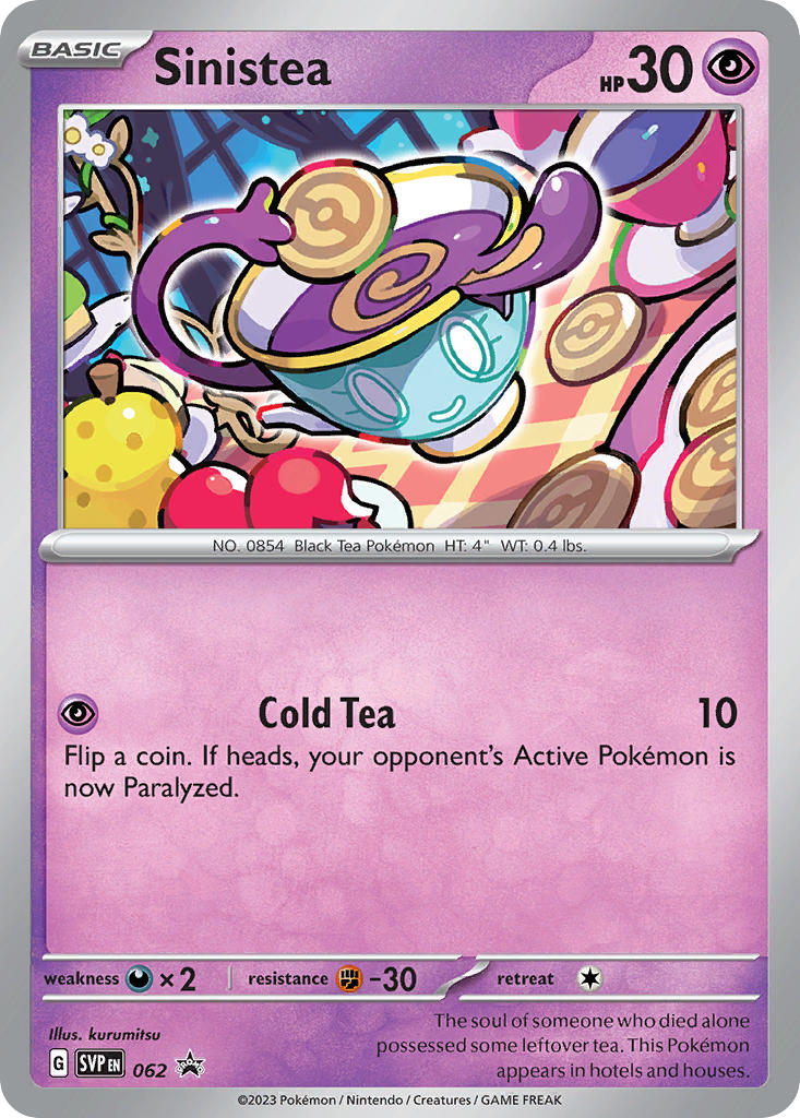 Promo Sinistea Pokémon card