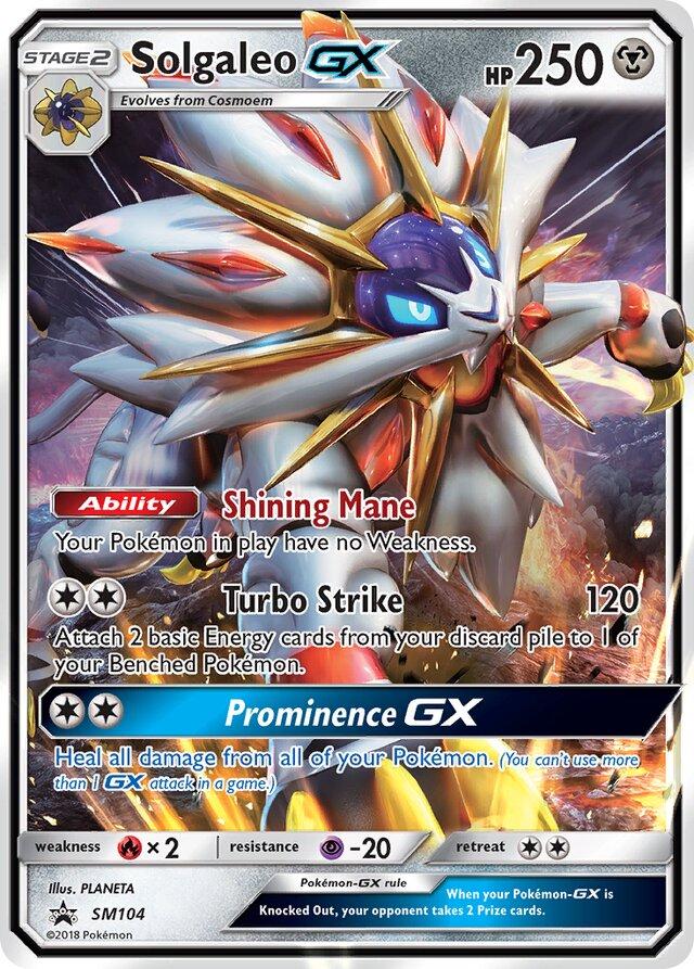 Promo Solgaleo GX Pokémon card