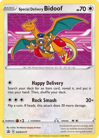 Promo Special Delivery Bidoof Pokémon card