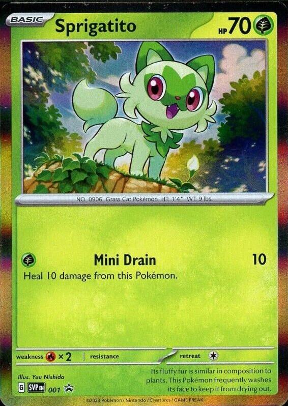 Promo Sprigatito [Holo] Pokémon card