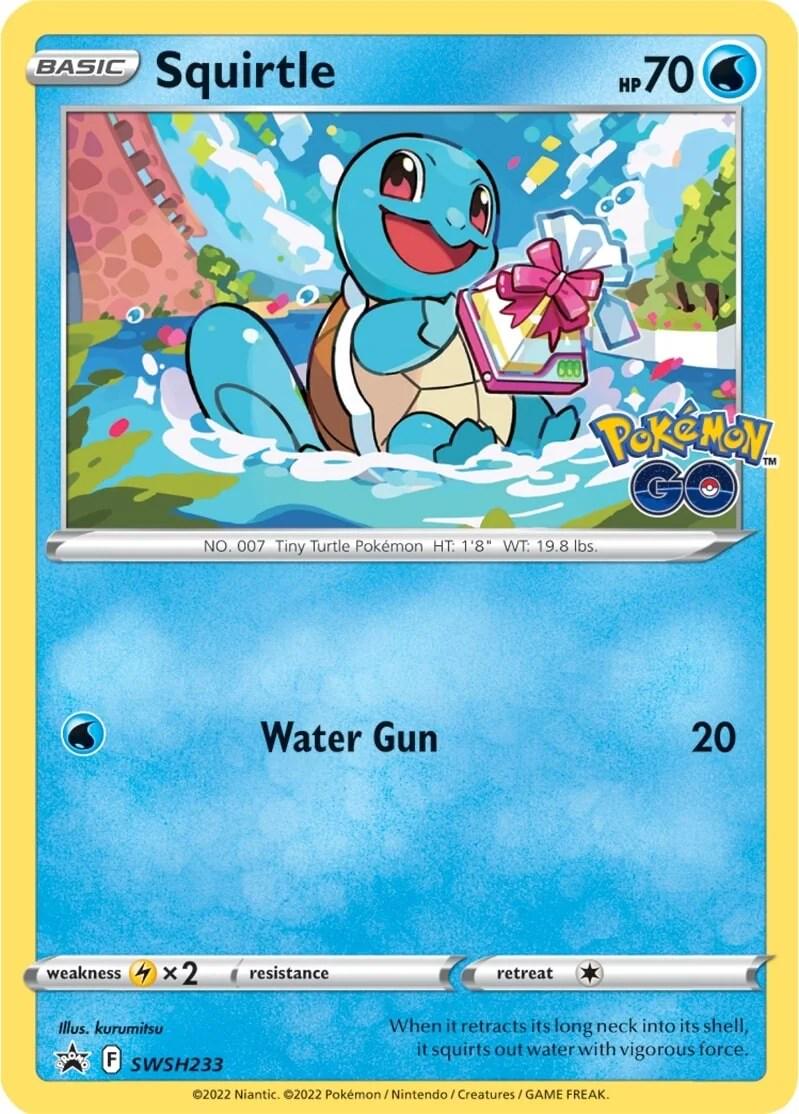 Promo Squirtle Pokémon card