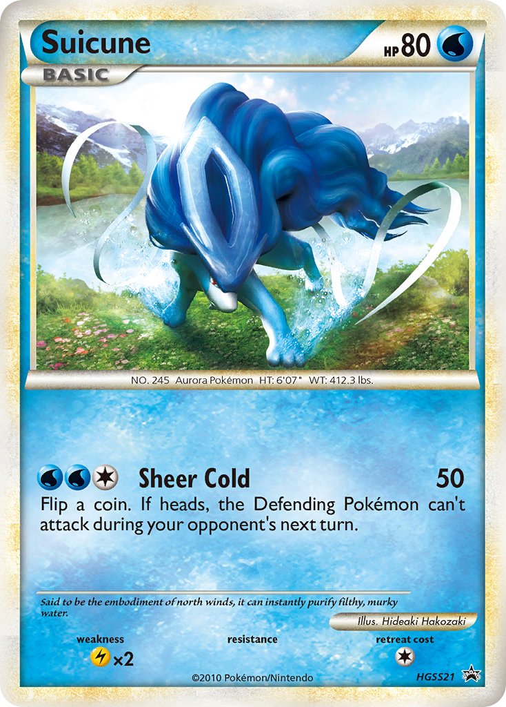 Promo Suicune Pokémon card