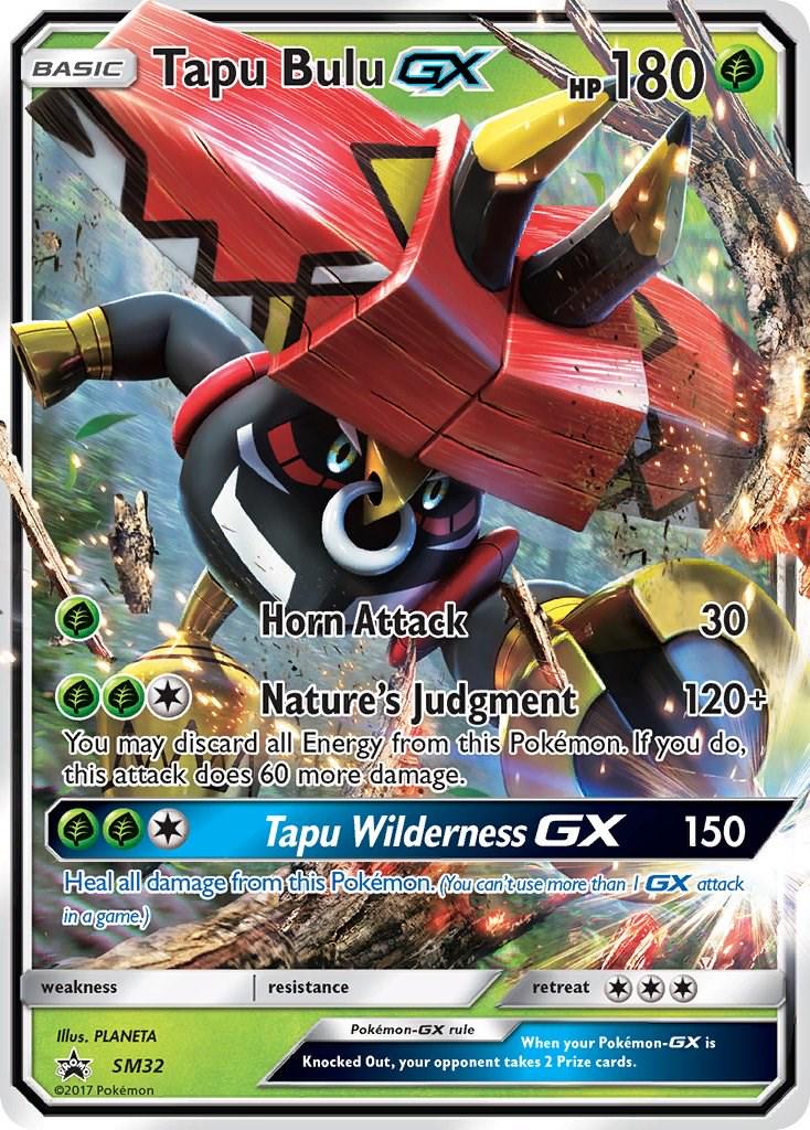 Promo Tapu Bulu GX Pokémon card