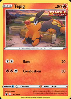 Promo Tepig Pokémon card