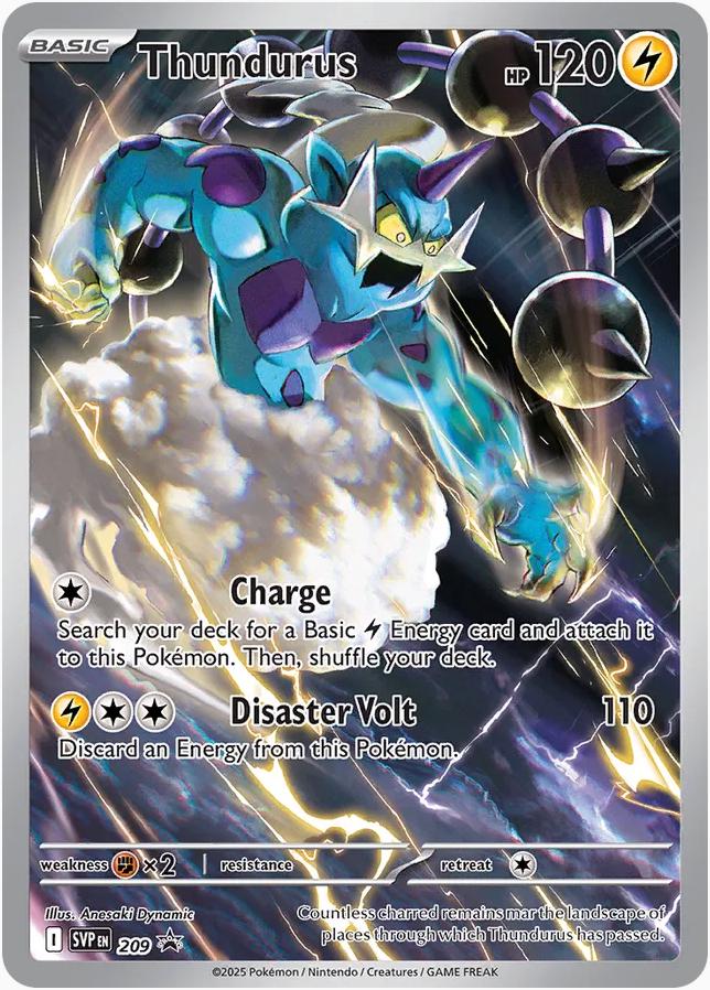 Promo Thundurus Pokémon card