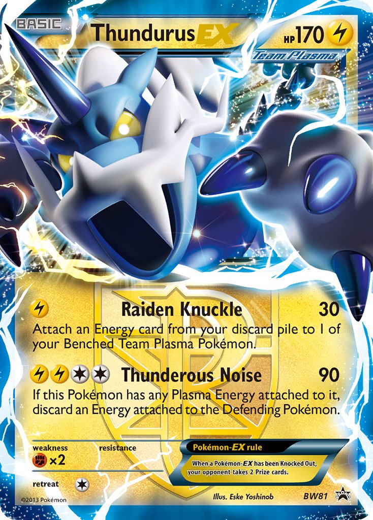 Promo Thundurus EX Pokémon card