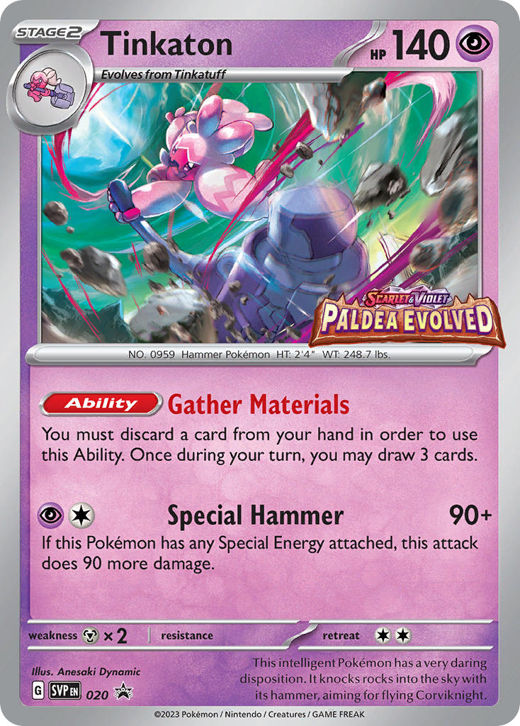 Promo Tinkaton Pokémon card