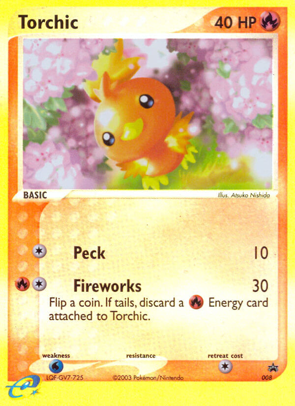 Promo Torchic Pokémon card
