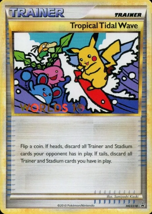 HGSS Black Star Promos Tropical Tidal Wave Pokémon card