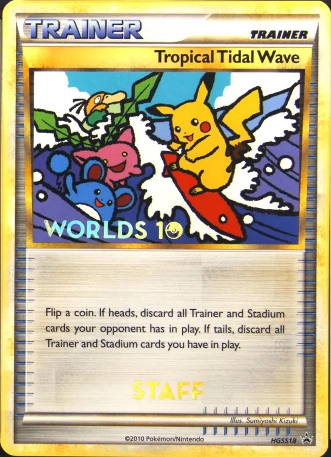 HGSS Black Star Promos Tropical Tidal Wave [Staff] Pokémon card