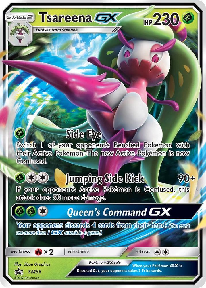 Promo Tsareena GX Pokémon card