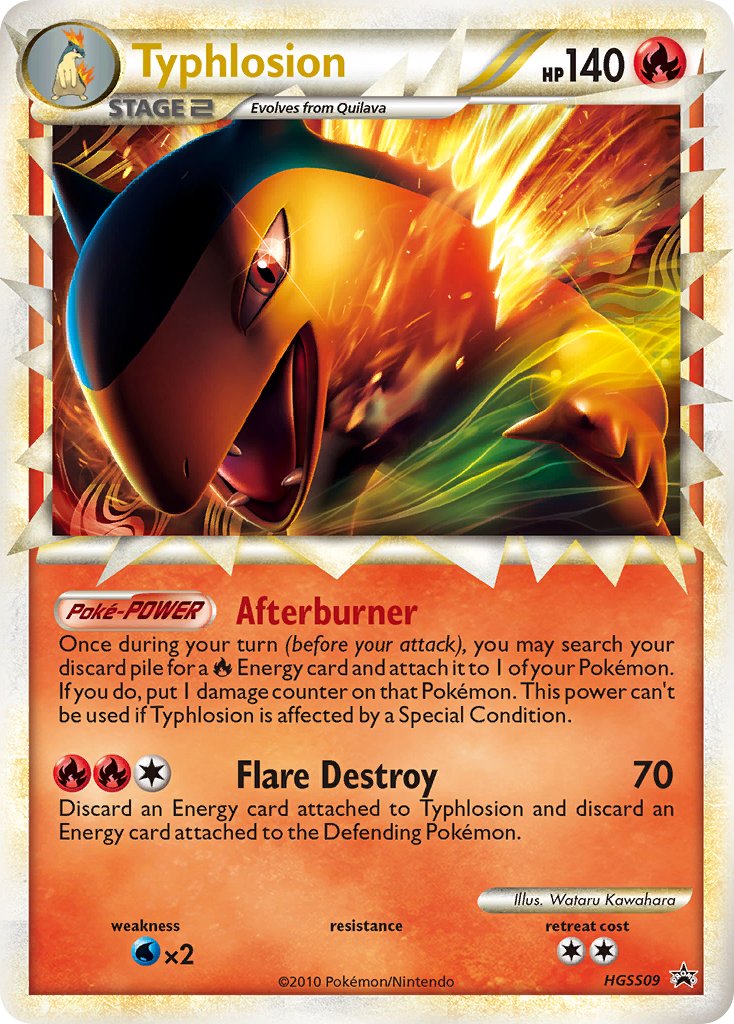 Promo Typhlosion Pokémon card