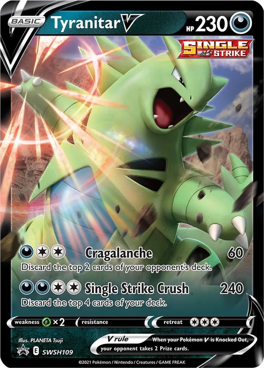Promo Tyranitar V Pokémon card