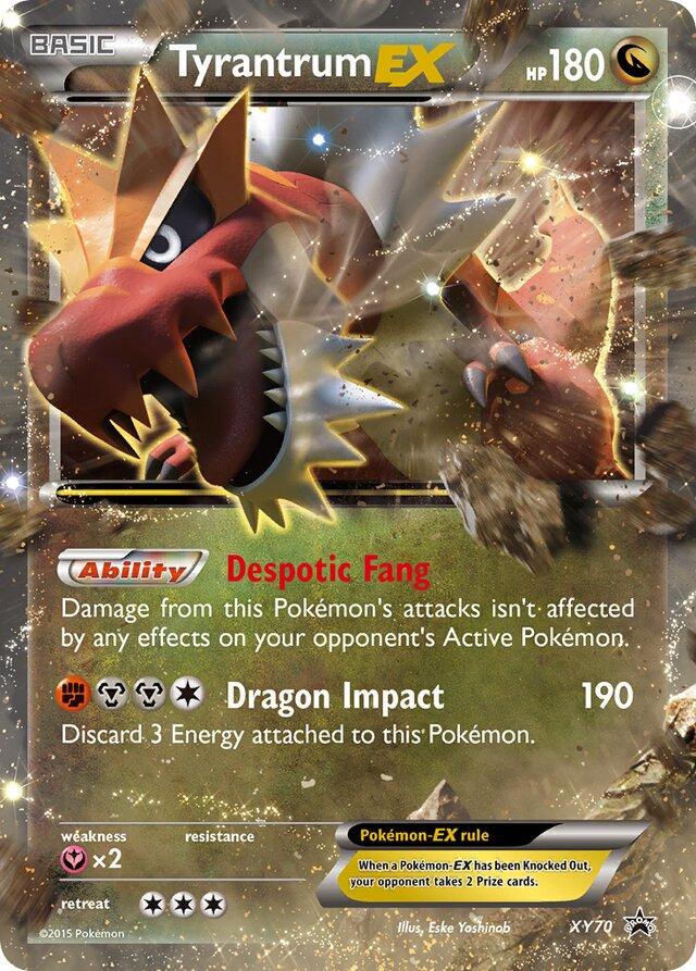 Promo Tyrantrum EX Pokémon card