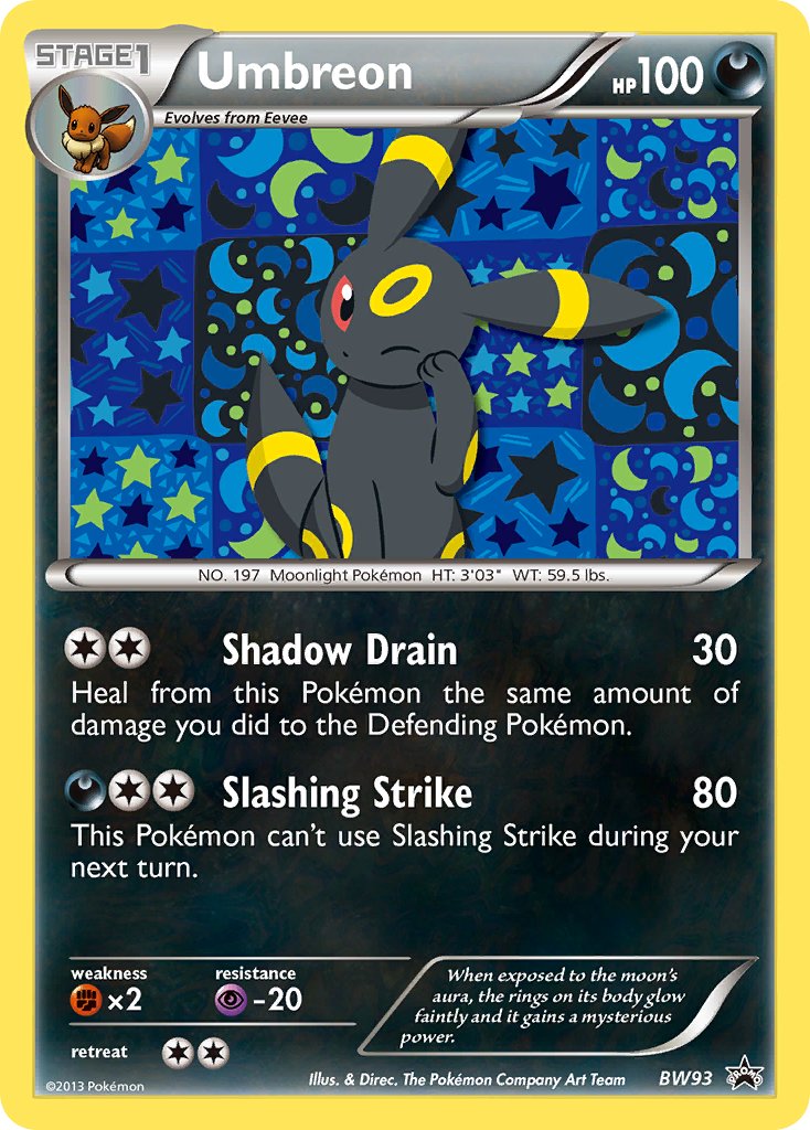 Promo Umbreon Pokémon card