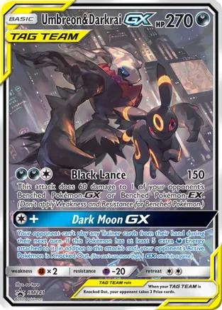 Promo Umbreon & Darkrai GX Pokémon card