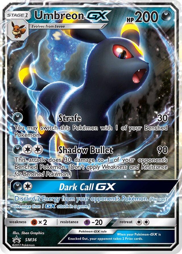 Promo Umbreon GX Pokémon card
