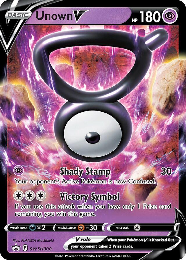 Promo Unown V Pokémon card