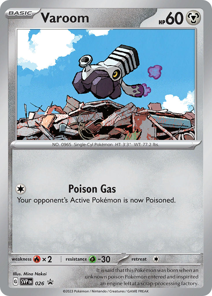 Promo Varoom Pokémon card