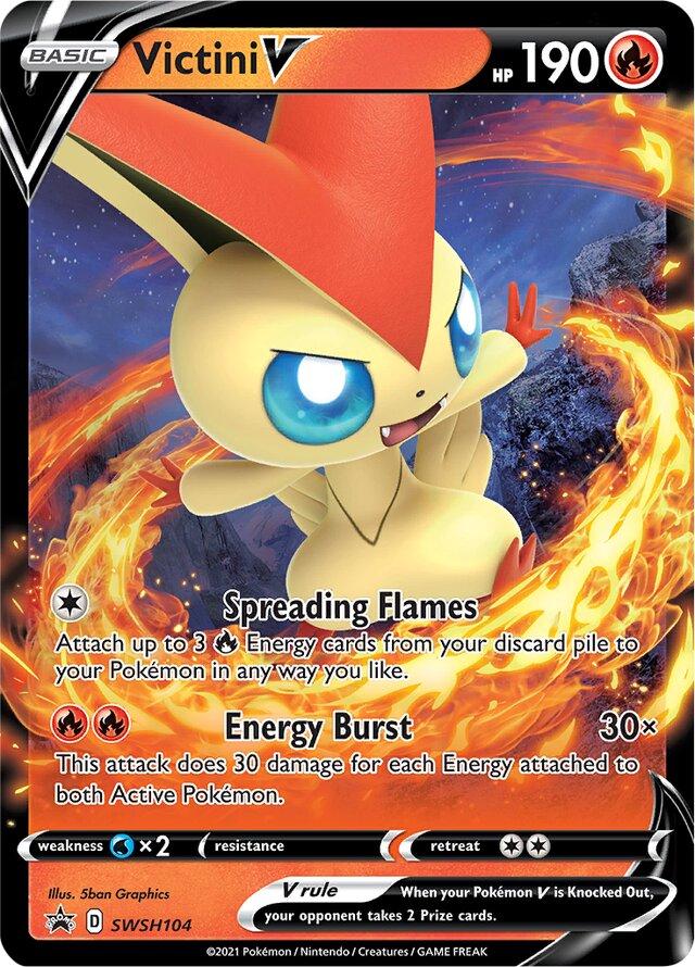 Promo Victini V Pokémon card