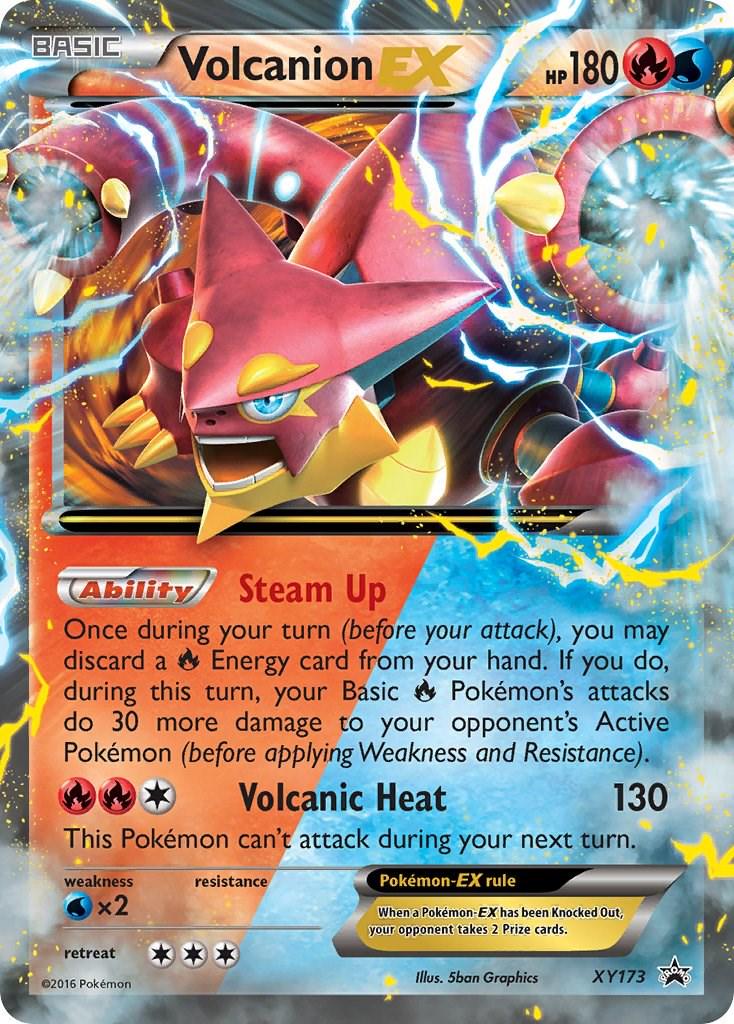 Promo Volcanion EX Pokémon card