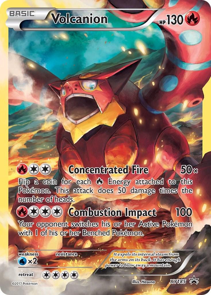 Promo Volcanion Pokémon card