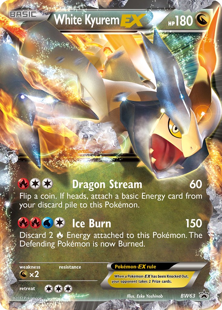 Promo White Kyurem EX Pokémon card