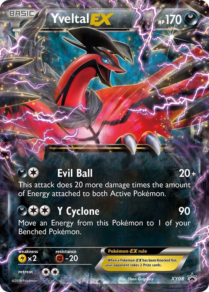 Promo Yveltal EX Pokémon card